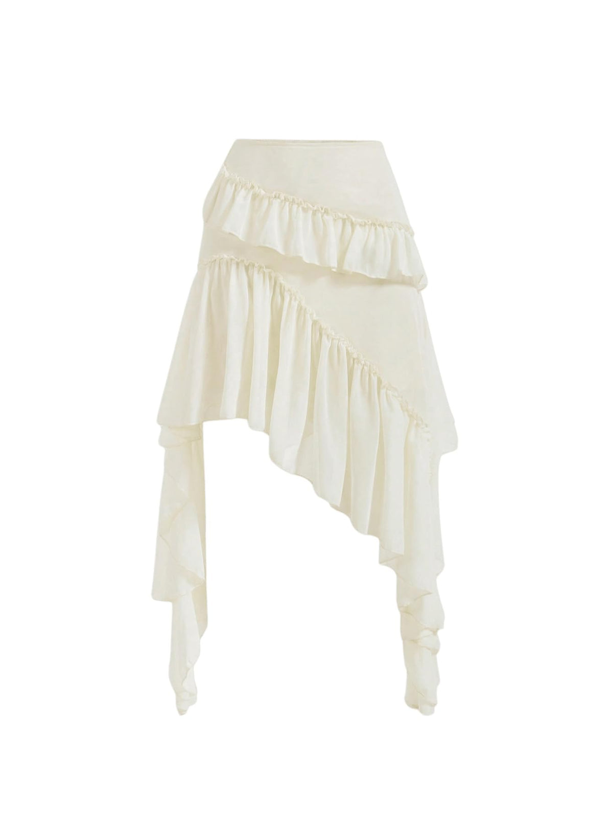 Verdusa Womens Boho Flowy Asymmetrical Skirt Ruffle Country Concert Outfits