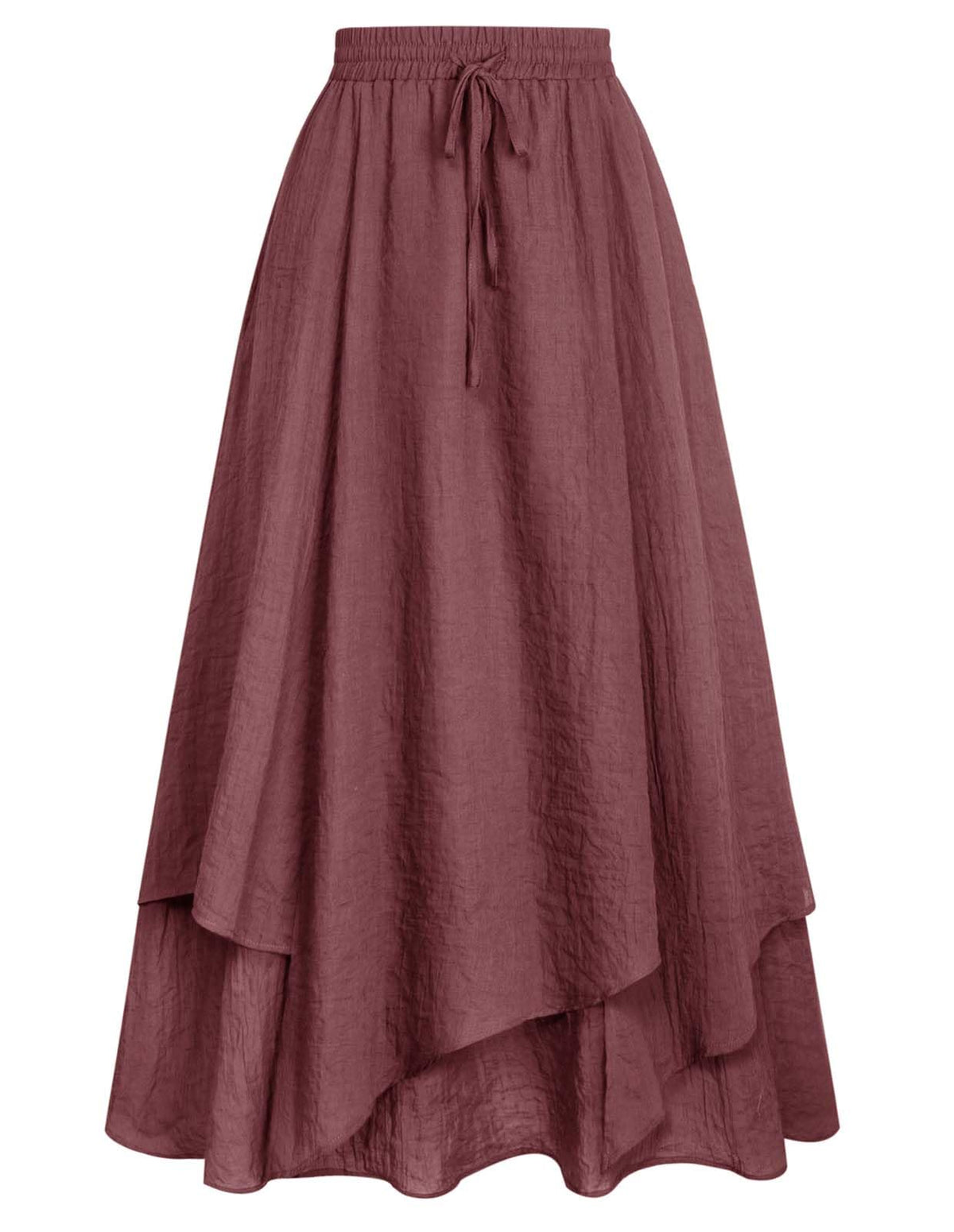 Scarlet Darkness Women Renaissance Long Skirt A Line Layered Maxi Skirts