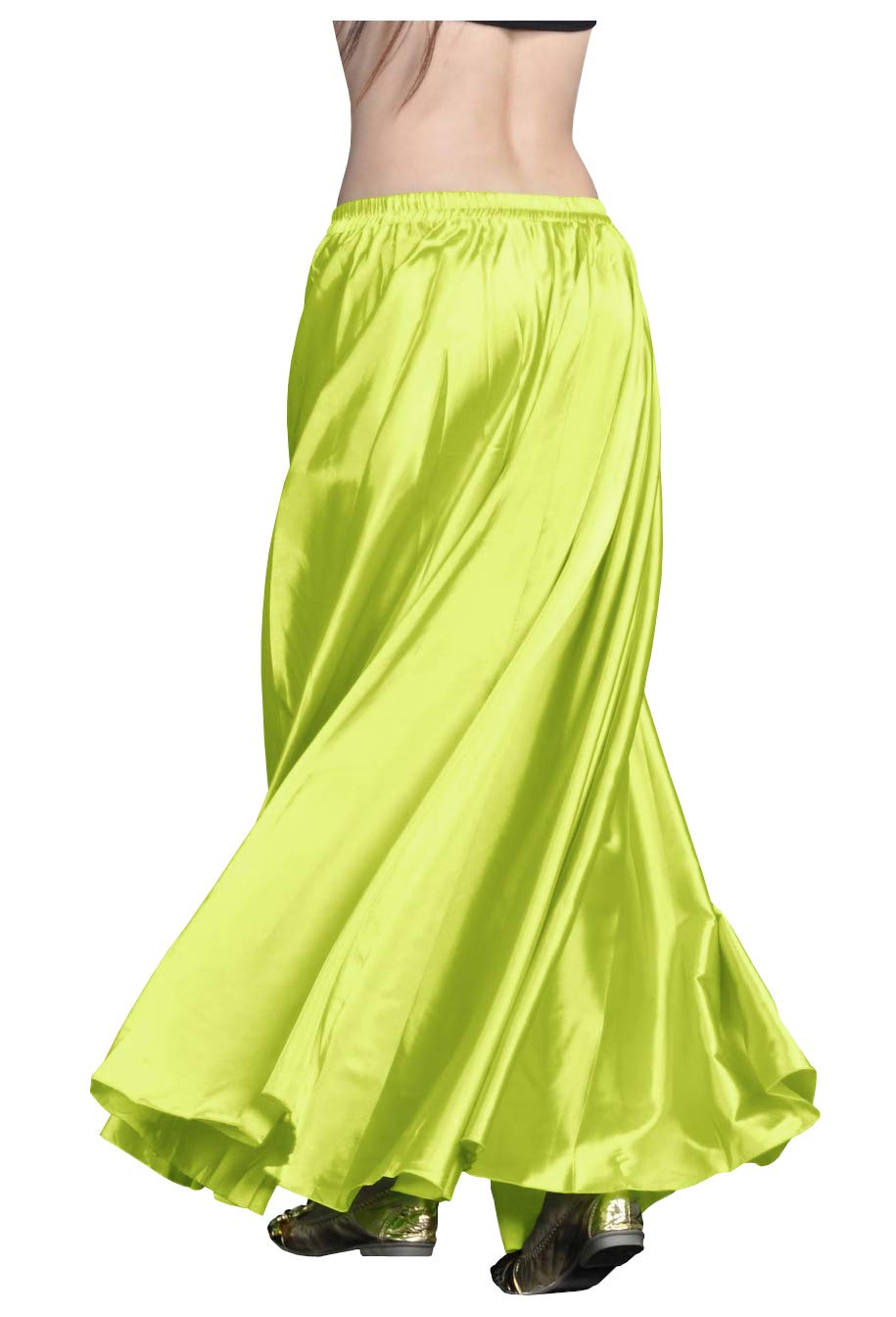 Indian Trendy Women's Satin Full Circle Swing Halloween Belly Dance Tribal Skirt