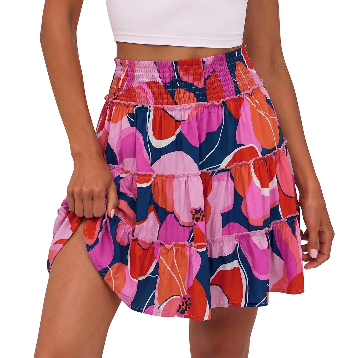Caracilia Womens Summer Mini Skorts Skirts