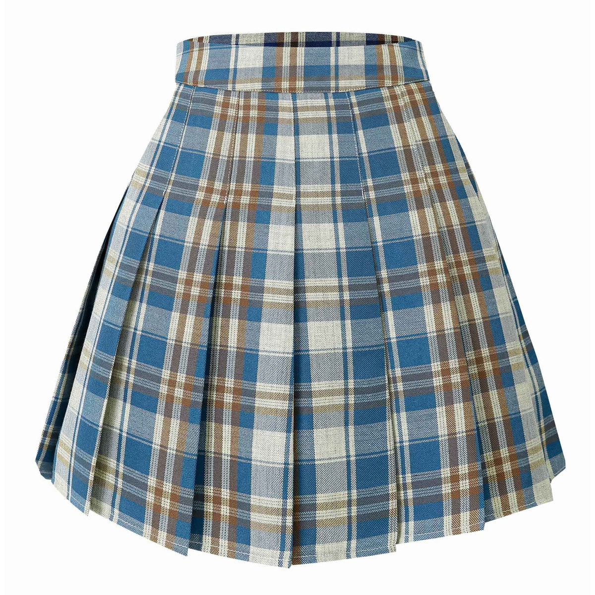 Hoerev Women Girls Short High Waist Pleated Skater Tennis Skirt