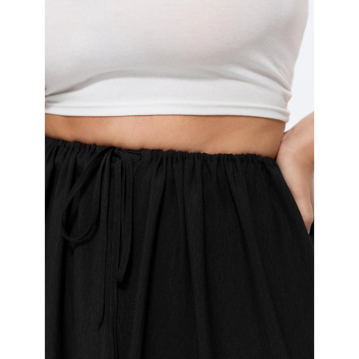 BloomChic Women's Plus Size Plain Tiered Flowy Midi Skirt 2026 [M-6X] - Multi-Fit, Flowy Pleated, Summerfinds Skirts, Flowy Pleated Skirts,clothes for back to school,first day of school outfits，SohoChic