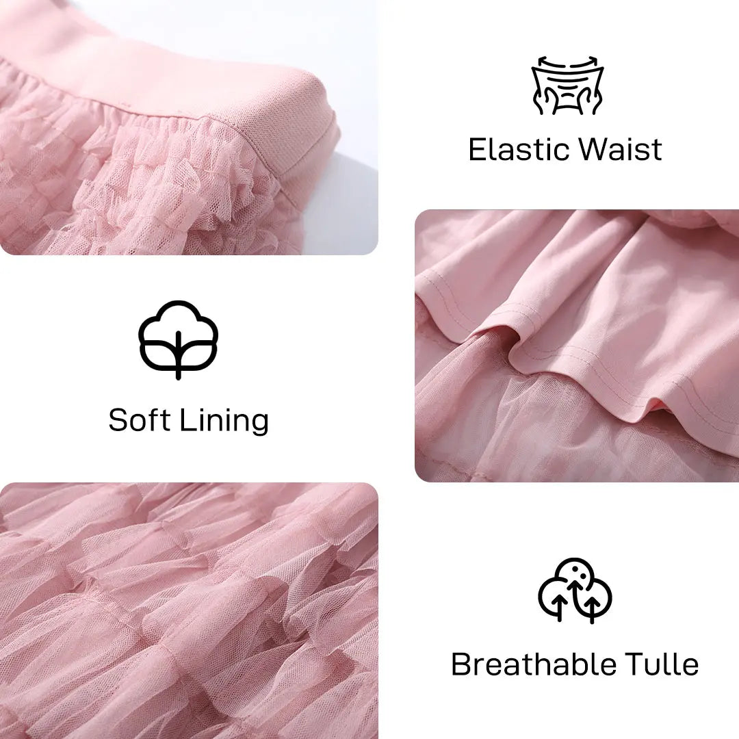 Women's High-Waisted Fitted A-Line Tulle Maxi Skirt - Ruffled Tiered Mesh Tutu Bottom, Elegant Chic Summer Petticoat, Machine Washable Skirt, Machine Washable Skirts,back to school shopping,sohochic