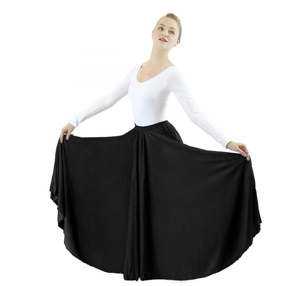 Danzcue Womens Long Full Circle Dance Skirt