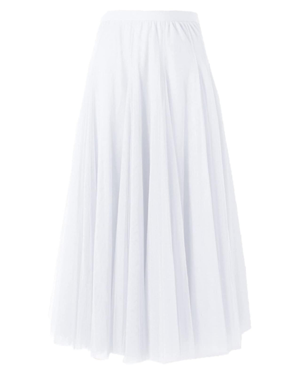 SANGTREE Women's Maxi Tulle Skirts A-Line Layered Long Mesh Flowy Skirt