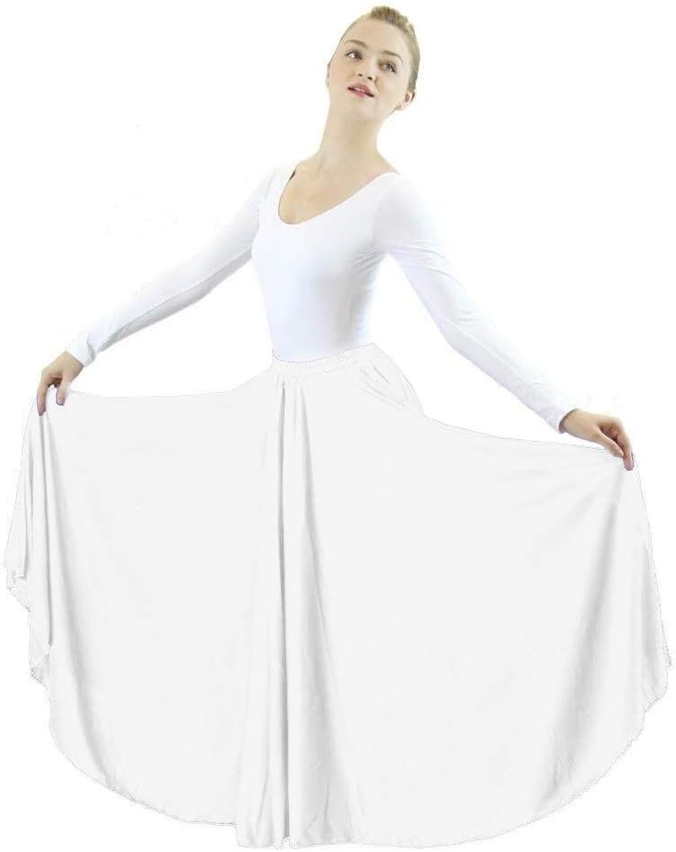 Danzcue Womens Long Full Circle Dance Skirt
