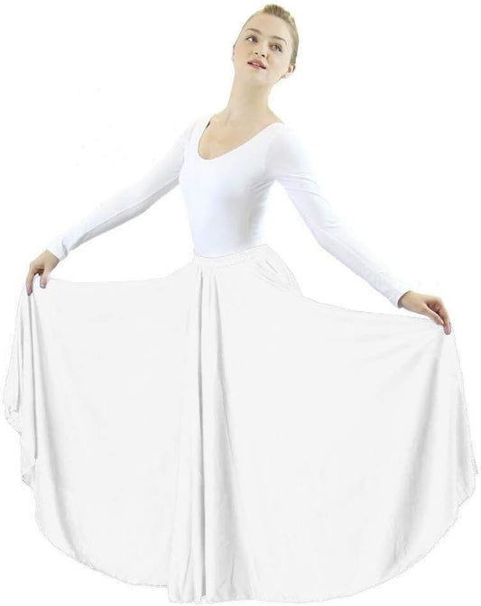 Danzcue Womens Long Full Circle Dance Skirt