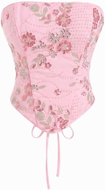 CIDER Lace Floral Corset Top Mermaid Maxi Skirt Set