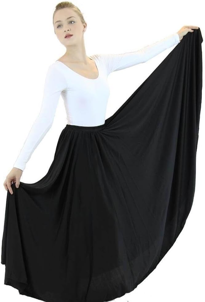 Danzcue Womens Long Full Circle Dance Skirt