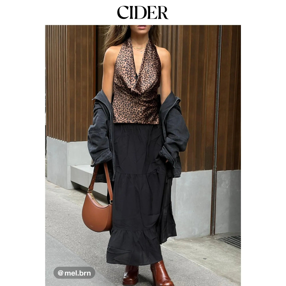 Cider Solid Elastic Waist Ruffle Hem Tiered Maxi Skirt,clothes for back to school,first day of school outfits