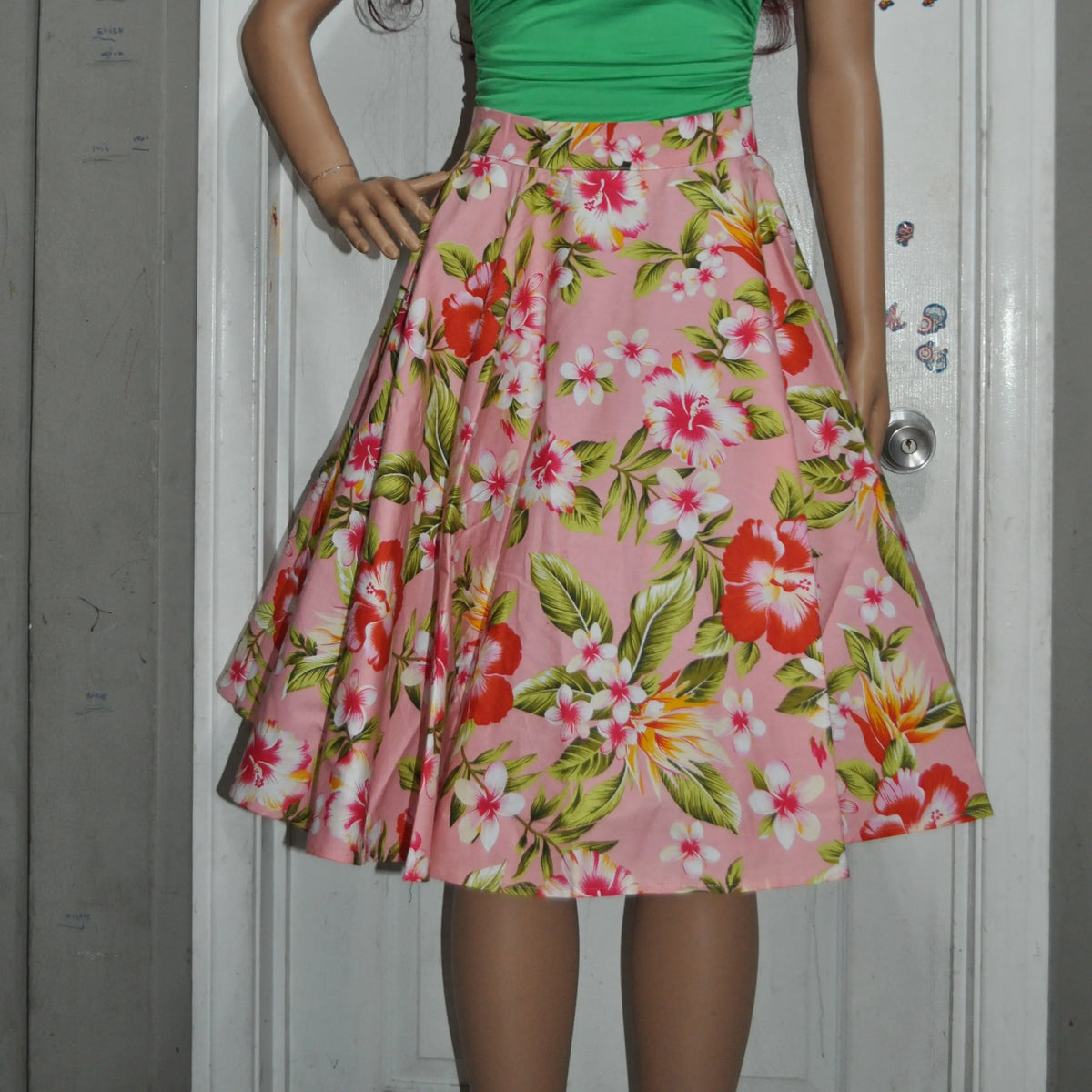 50's Retro Vintage Full Circle Skirt Women's Cocktail Party A-Line Skirt