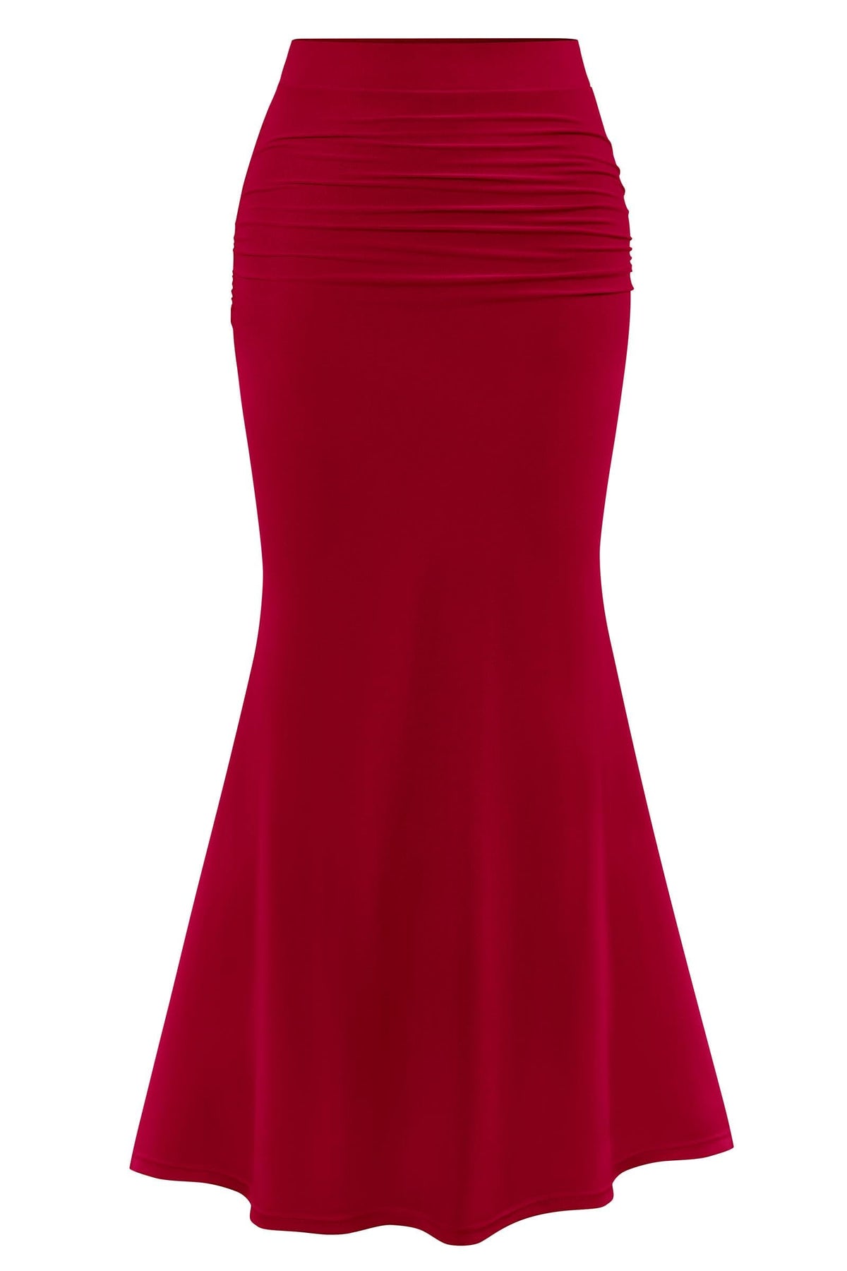 PRETTYGARDEN Maxi Skirts for Women Bodycon Mermaid Mesh Skirt