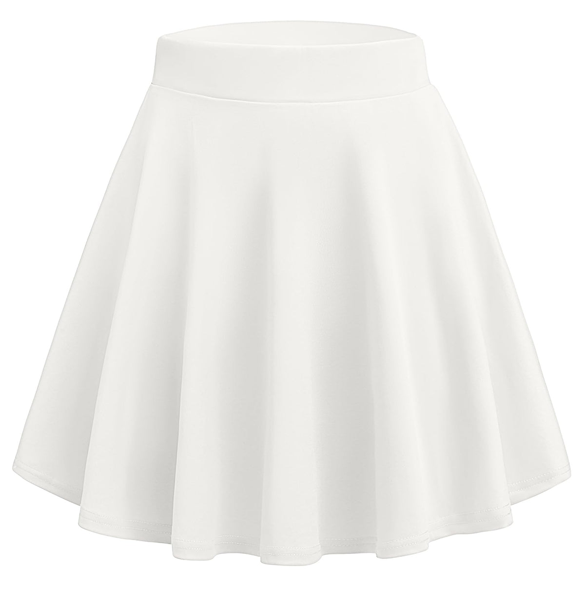 Zeagoo Women's Skirt Basic Mini Skater Skirt 2026 Summer Skirts Stretchable High Waist A-Line Party Club Skirts