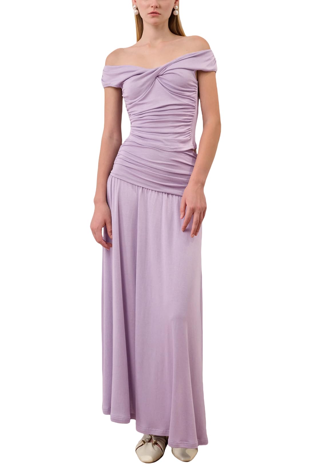 Two Piece Skirt Set Women Maxi Long Skirt and Top Outfit