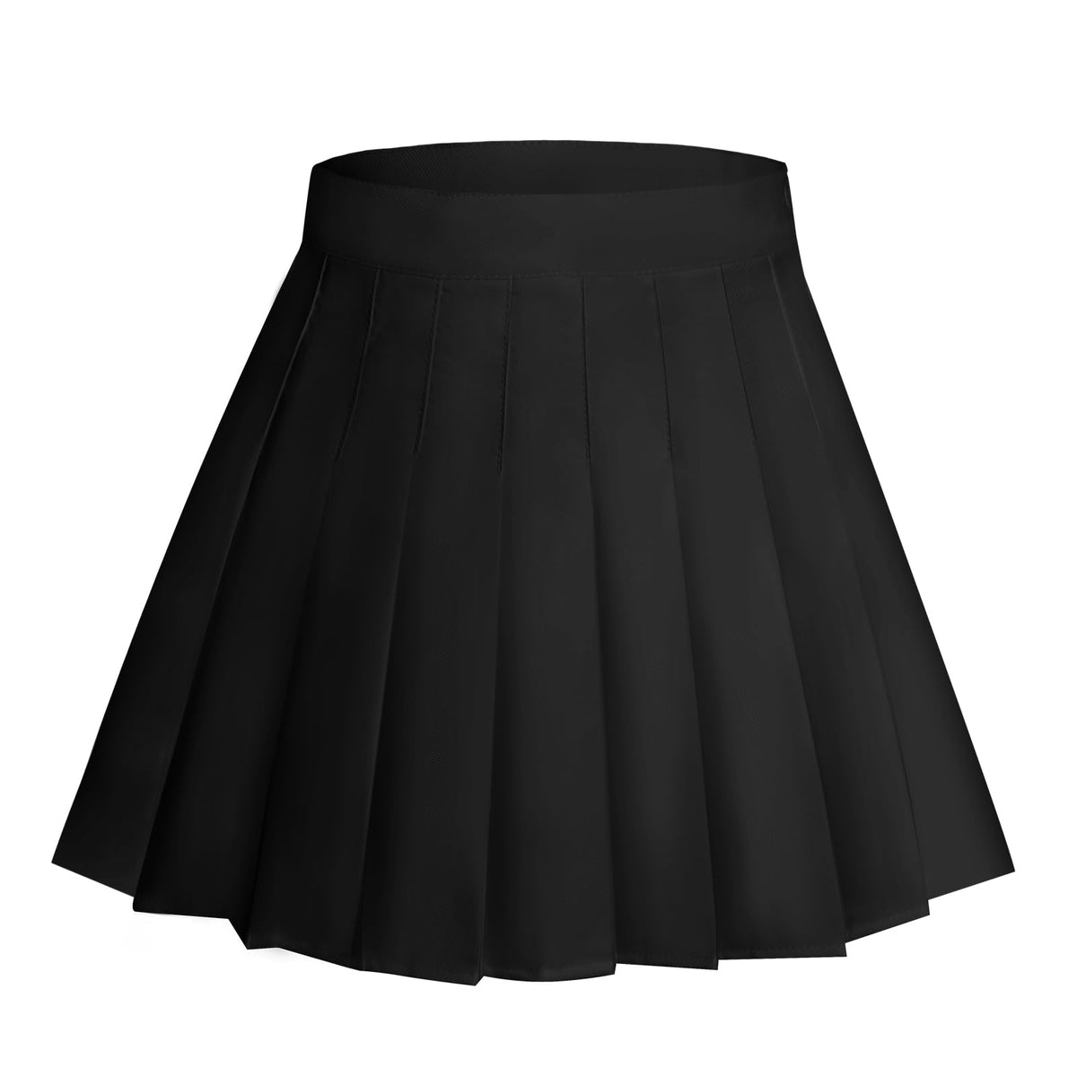 Rbenxia Womens Girl High Waisted Pleated Skirt A-Line Mini Skirt School Uniform Skater Tennis Skirts with Lining Shorts