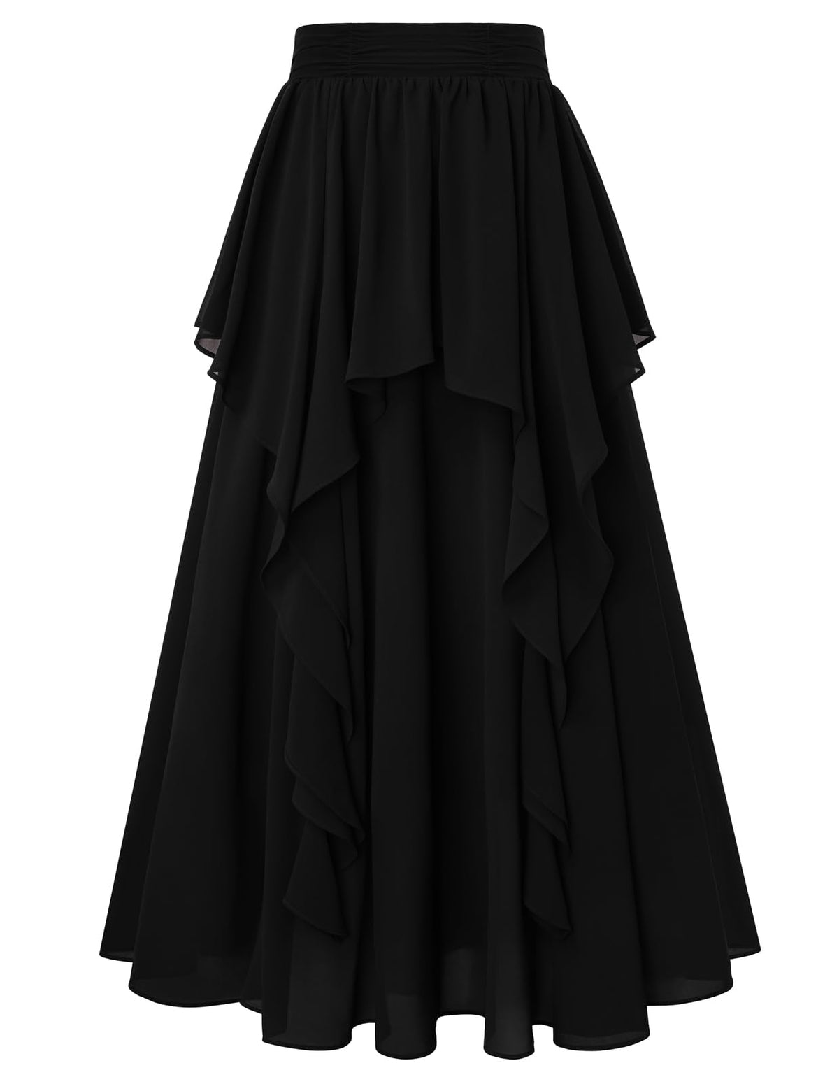 Scarlet Darkness Maxi Skirts for Women Renaissance High Waist Long Skirt