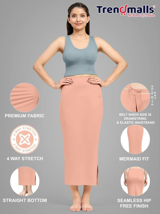 TRENDMALLS Saree Shapewear Petticoat for Women, Cotton Blended, petticoat,Skirts for Women, shape wear dress for saree