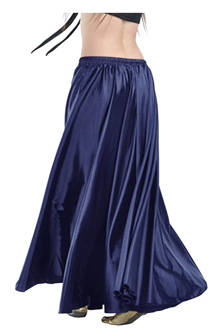 Indian Trendy Women's Satin Full Circle Swing Halloween Belly Dance Tribal Skirt