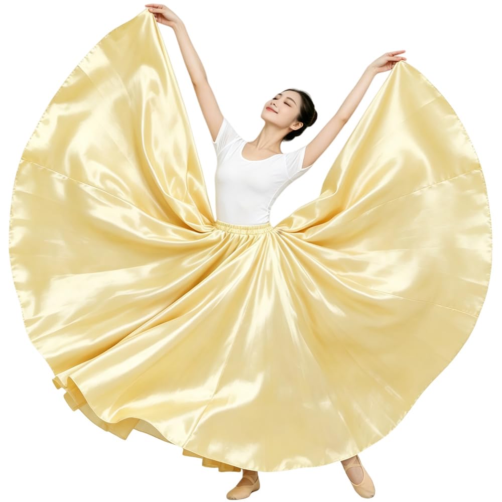 Ladies 20 Yard Satin Long Full Skirt
