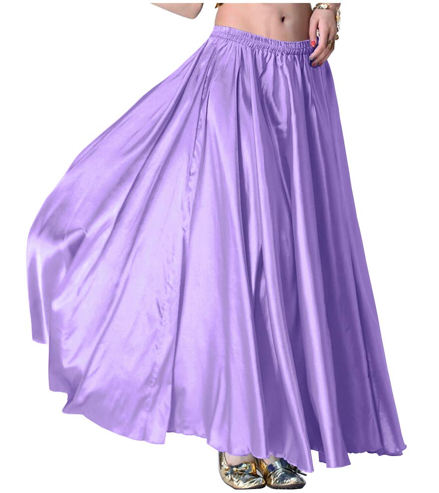 Indian Trendy Women's Satin Full Circle Swing Halloween Belly Dance Tribal Skirt