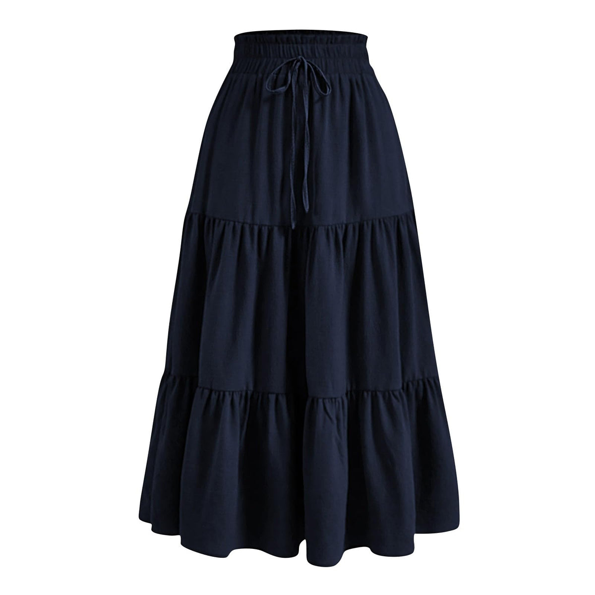 Boho Long Skirts for Women Summer Flowy Pleated A Line Floral Maxi Skirt Y2k Comfy Tiered Elastic High Waisted Skirts