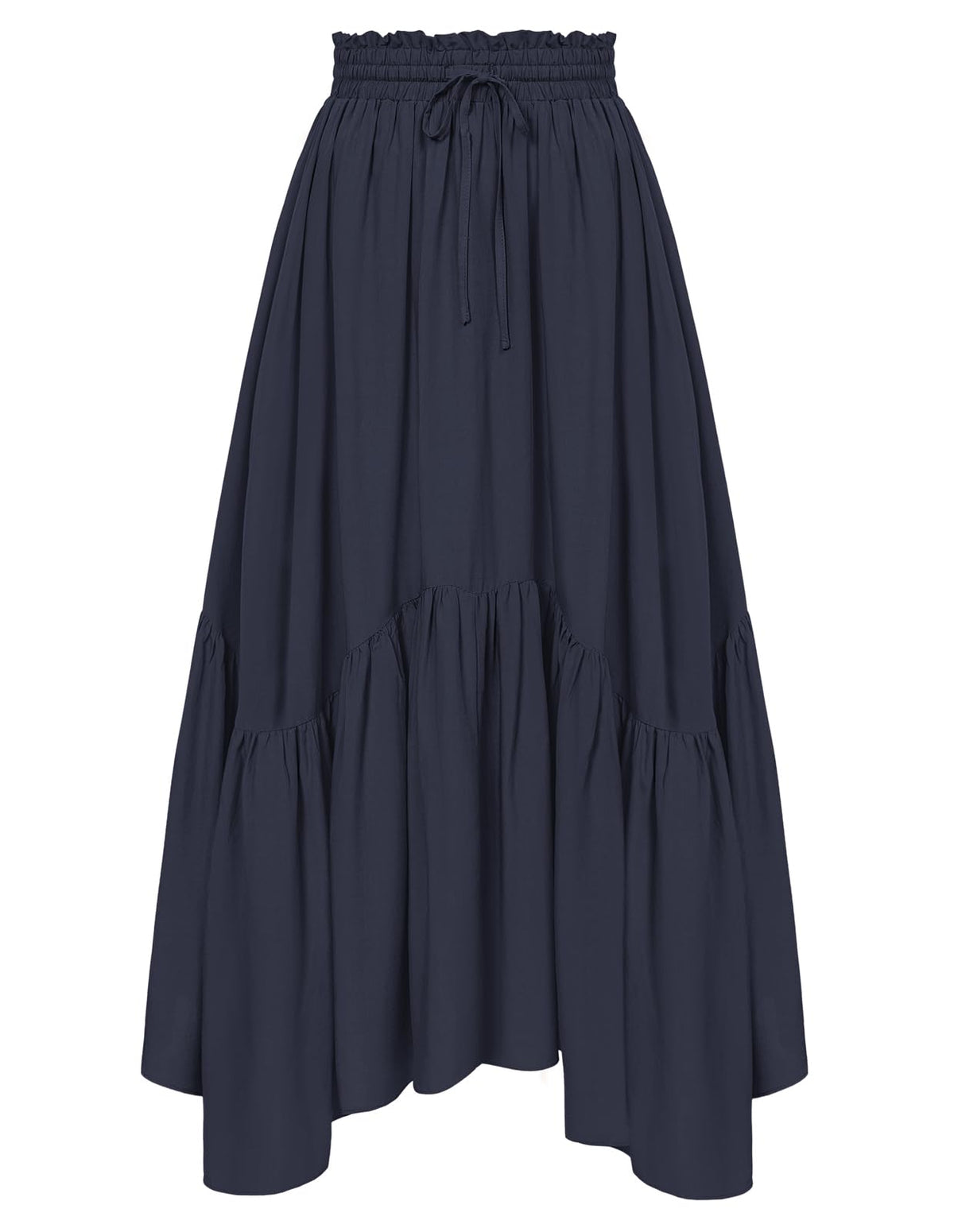 Scarlet Darkness Maxi Skirts for Women Flowy Boho Renaissance Skirt