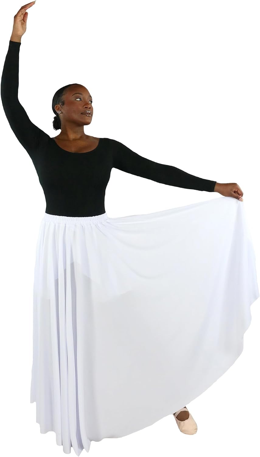 Danzcue Womens Long Full Circle Dance Skirt
