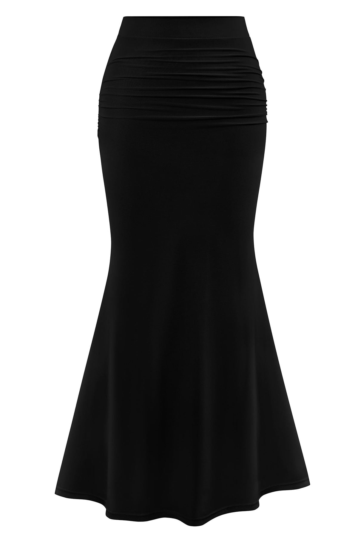 PRETTYGARDEN Maxi Skirts for Women Bodycon Mermaid Mesh Skirt