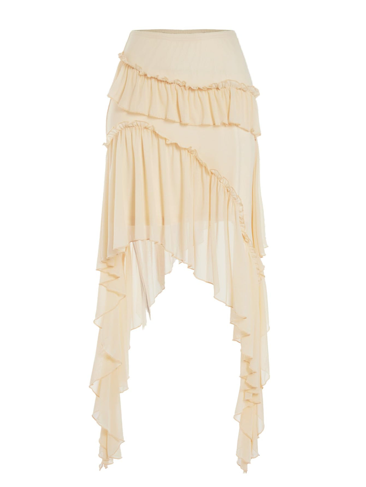 Verdusa Womens Boho Flowy Asymmetrical Skirt Ruffle Country Concert Outfits