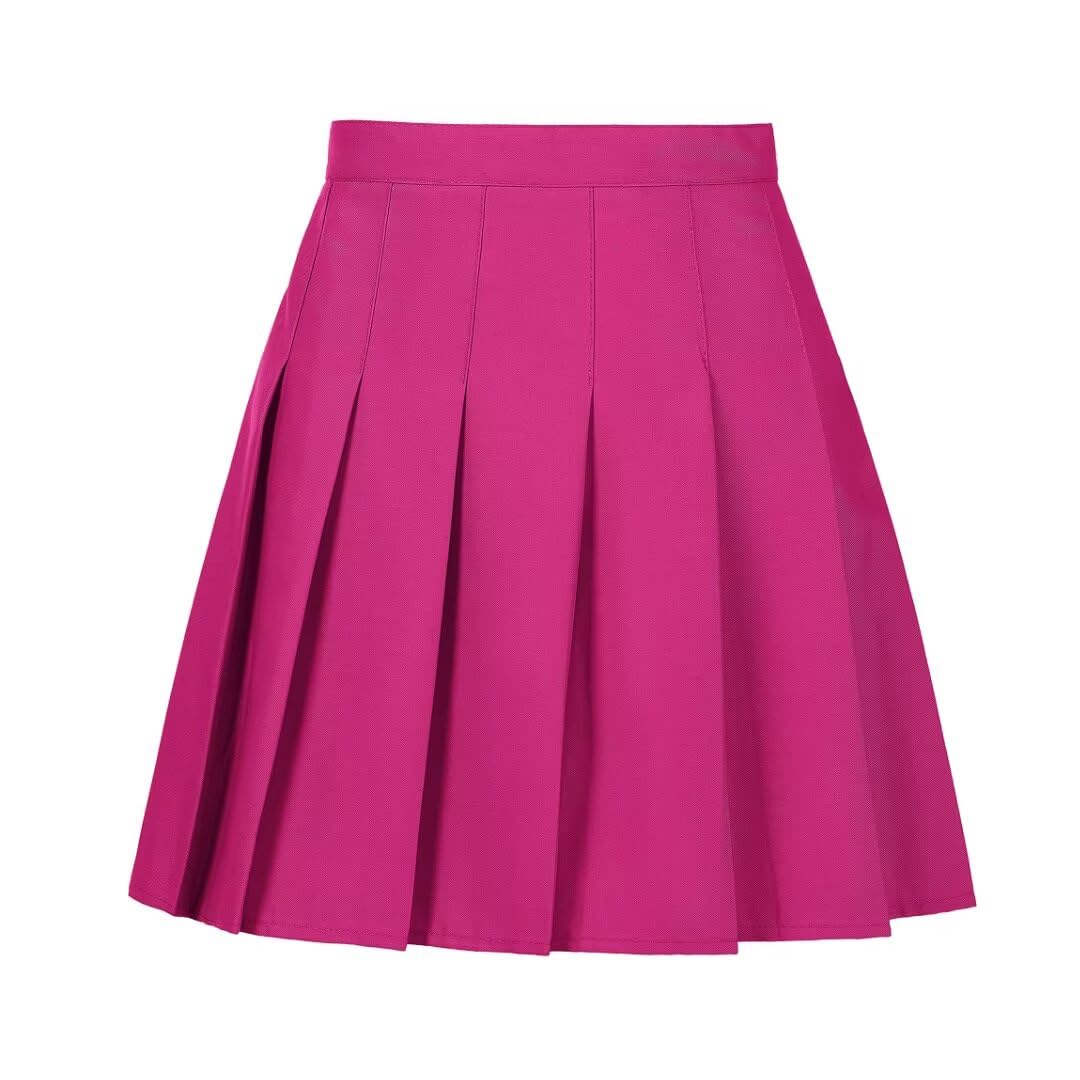 Pleated Skirts for Women High Waisted Tennis Skort JK Style Casual Skirt