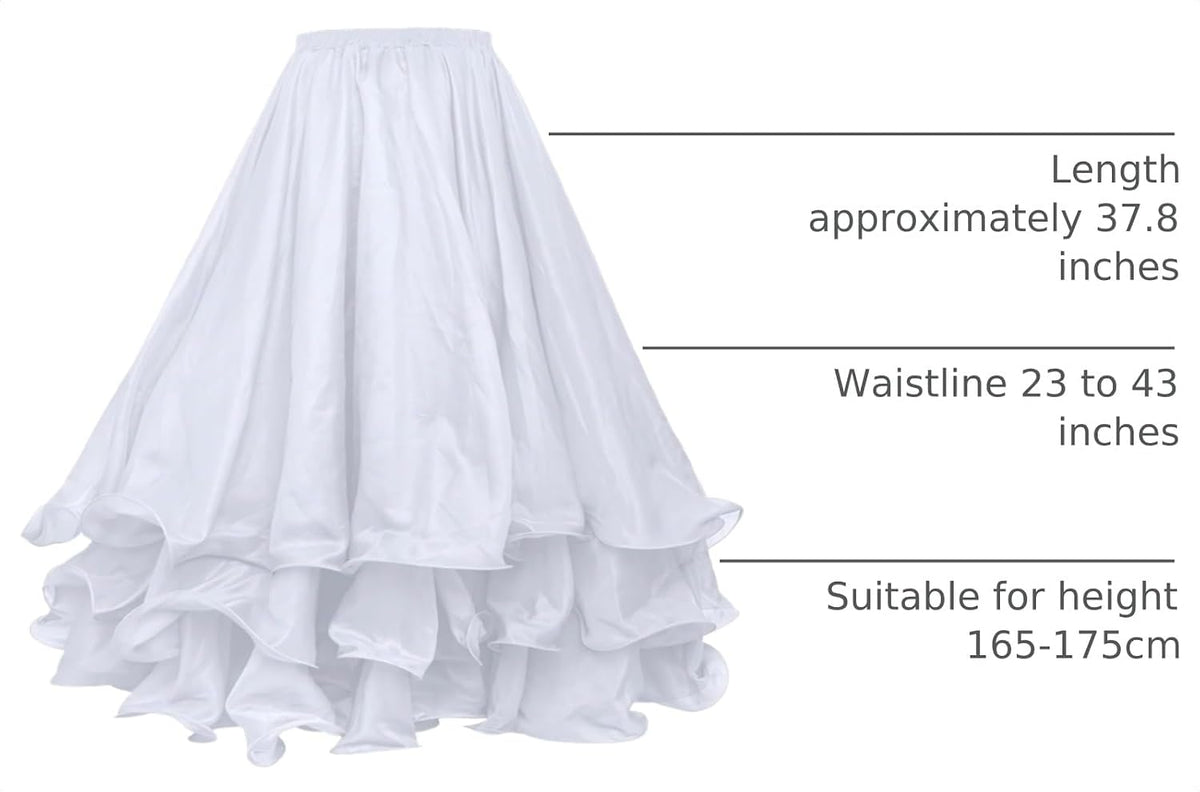 Belly Dance Skirt Halloween Tribal Chiffon Tiered Maxi Full