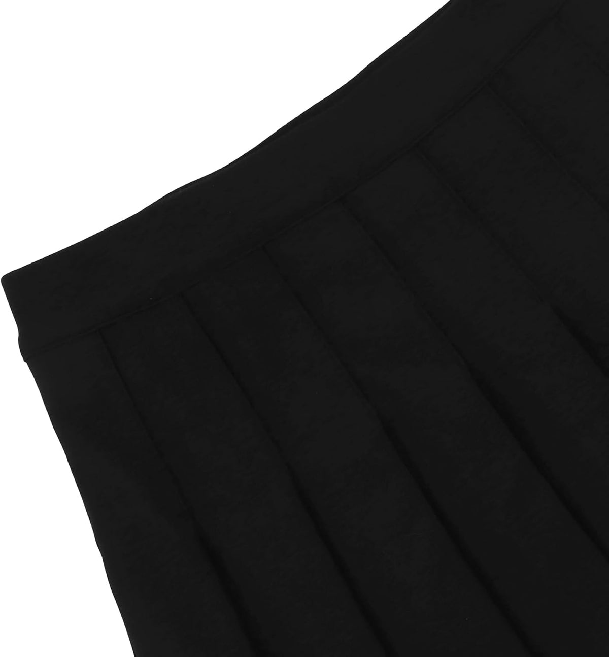 AULKEEP Pleated Mini Skirt Goth High Waist Skort with Belt