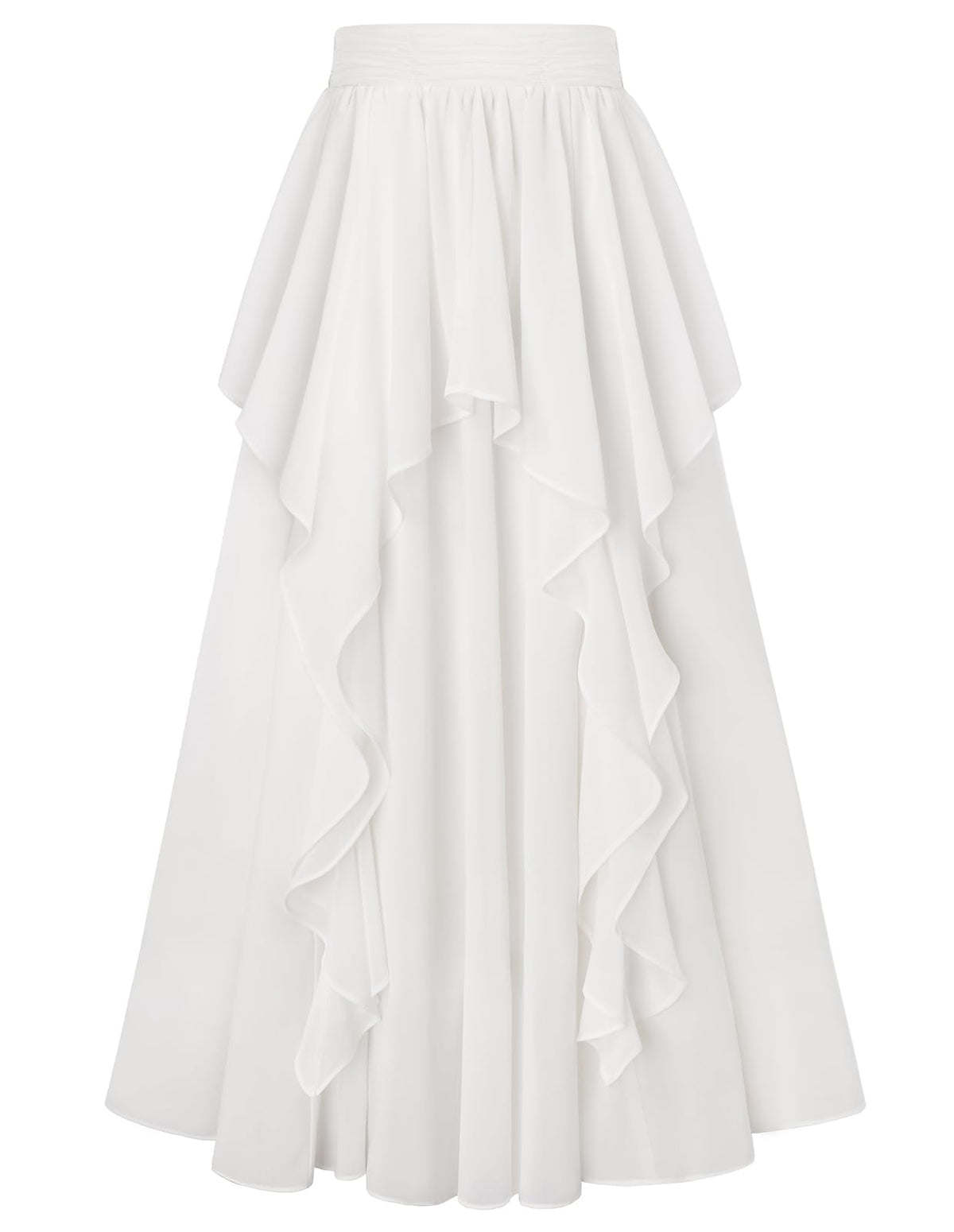 Scarlet Darkness Maxi Skirts for Women Renaissance High Waist Long Skirt