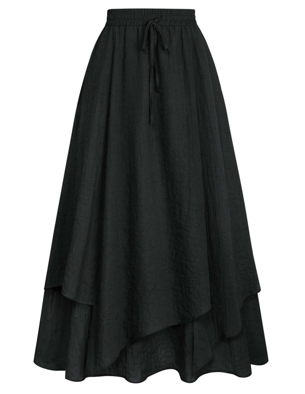 Scarlet Darkness Women Renaissance Long Skirt A Line Layered Maxi Skirts