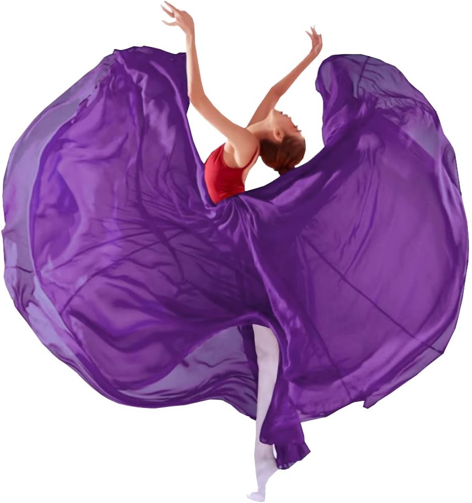 13-14 Years Girls 720 Sheer Chiffon 30" Long Ballet Skirt Maxi Skirt for Ballerinas Photography