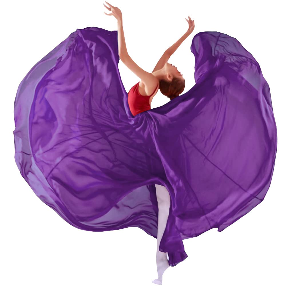 13-14 Years Girls 720 Sheer Chiffon 30" Long Ballet Skirt Maxi Skirt for Ballerinas Photography