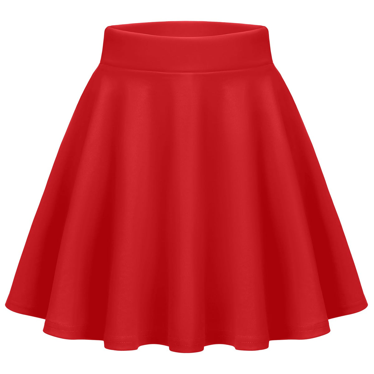 Zeagoo Women's Skirt Basic Mini Skater Skirt 2026 Summer Skirts Stretchable High Waist A-Line Party Club Skirts