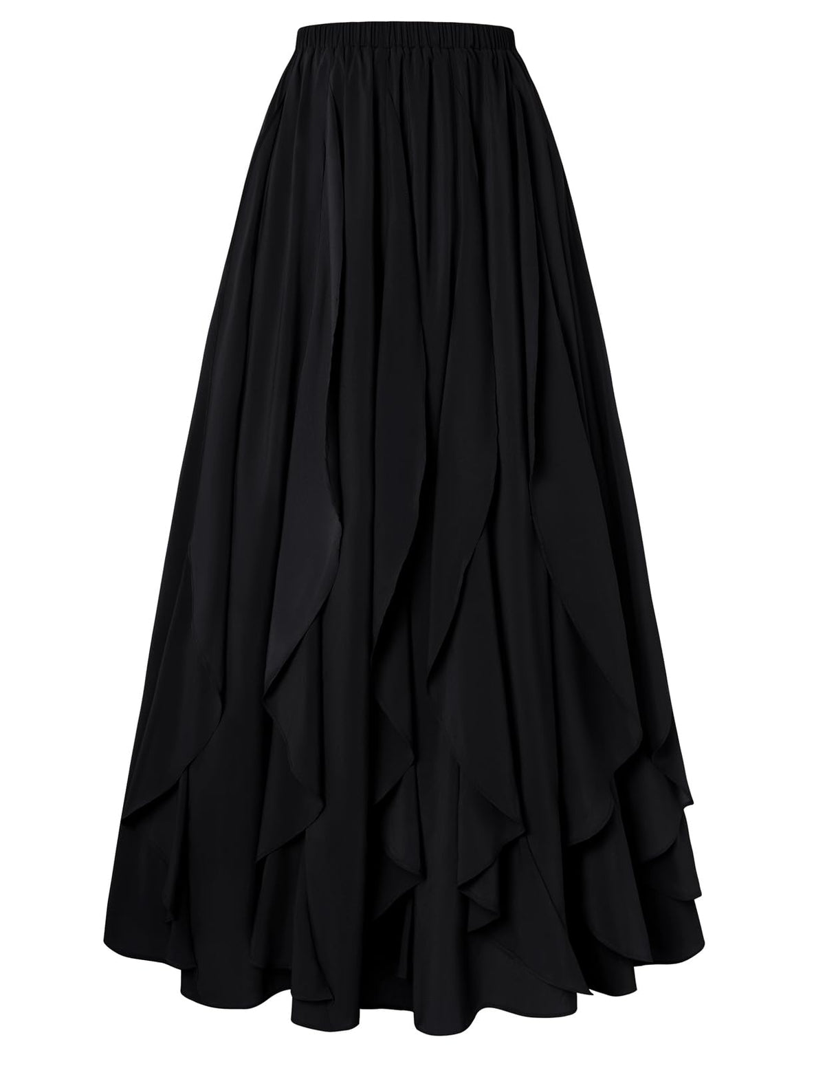 Scarlet Darkness Womens Maxi Skirt Boho Renaissance Long Flowy Skirts