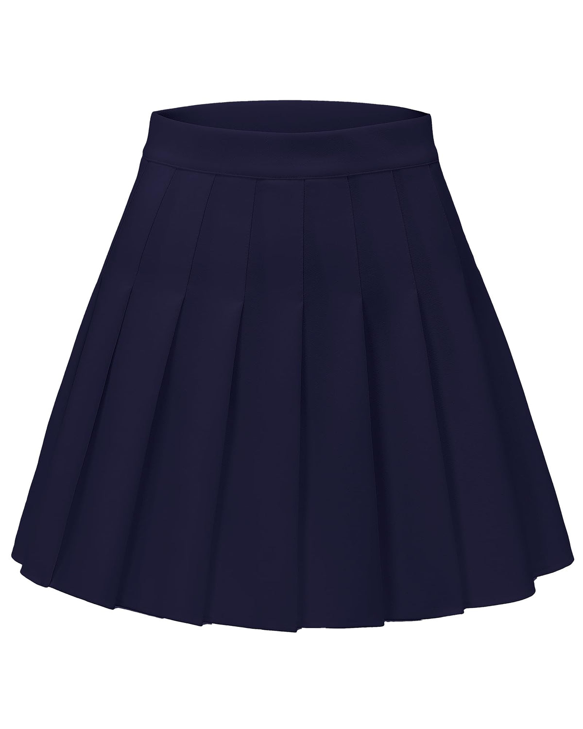 Shestellar Women's High-Waisted Pleated A-Line Mini Tennis Skater Skirt
