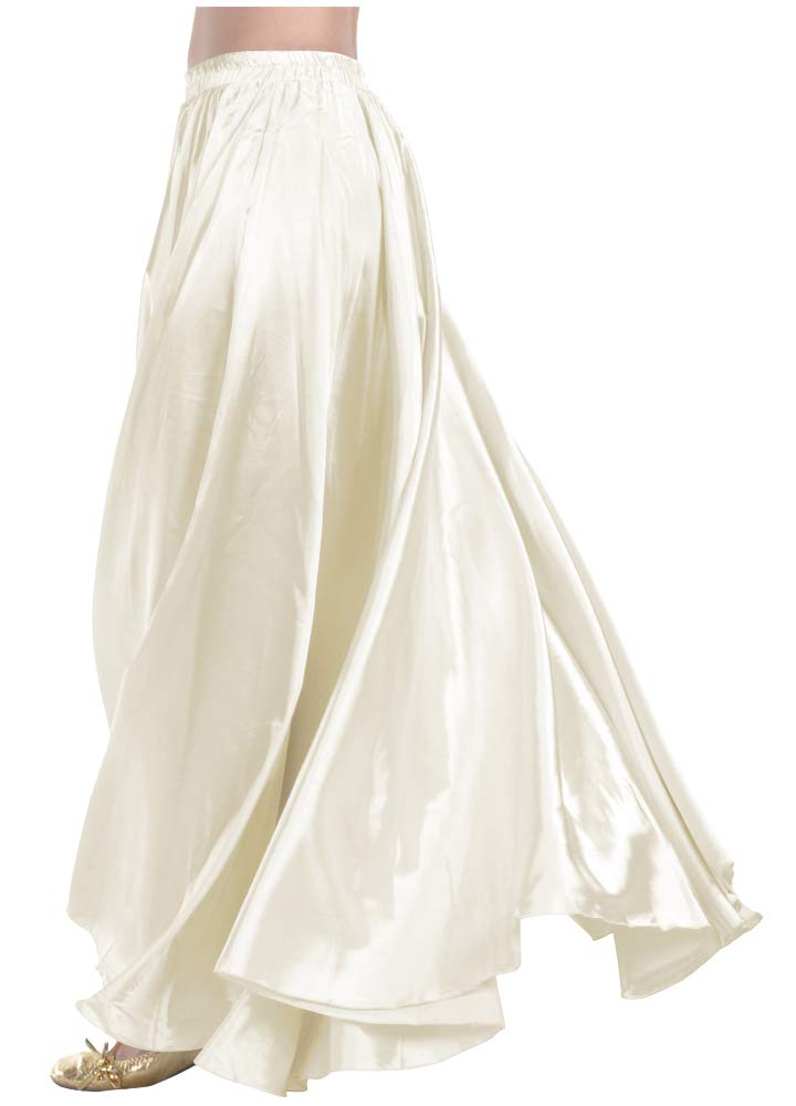 Indian Trendy Women's Satin Full Circle Swing Halloween Belly Dance Tribal Skirt