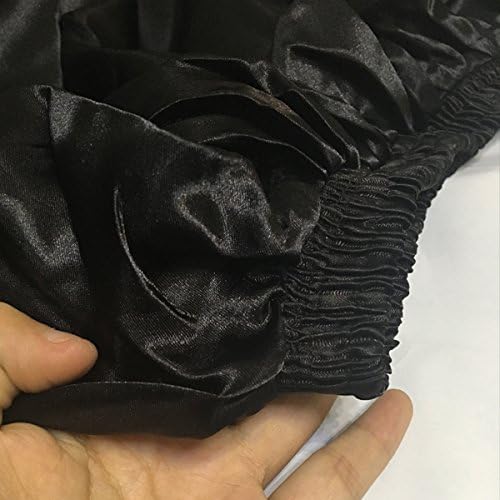 Ladies 90cm Satin Maxi Midi Skirt Long Dress Elastic Waist for Belly Dance Princess Party Cosplay Costume