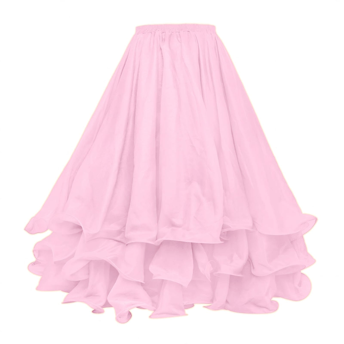 Belly Dance Skirt Halloween Tribal Chiffon Tiered Maxi Full