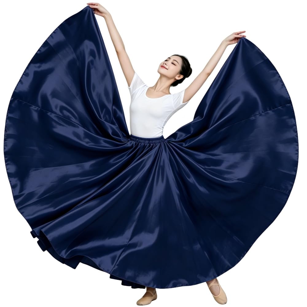 Ladies 20 Yard Satin Long Full Skirt