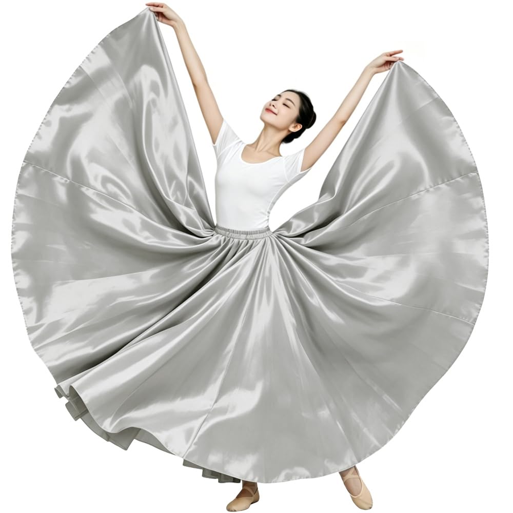 Ladies 20 Yard Satin Long Full Skirt