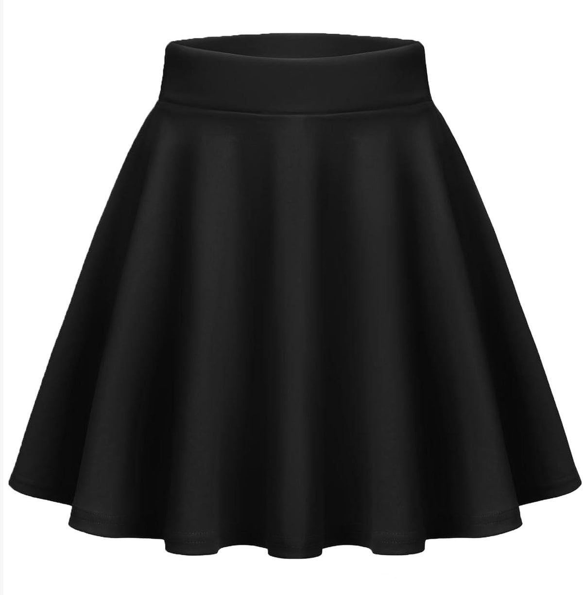 Zeagoo Women's Skirt Basic Mini Skater Skirt 2026 Summer Skirts Stretchable High Waist A-Line Party Club Skirts