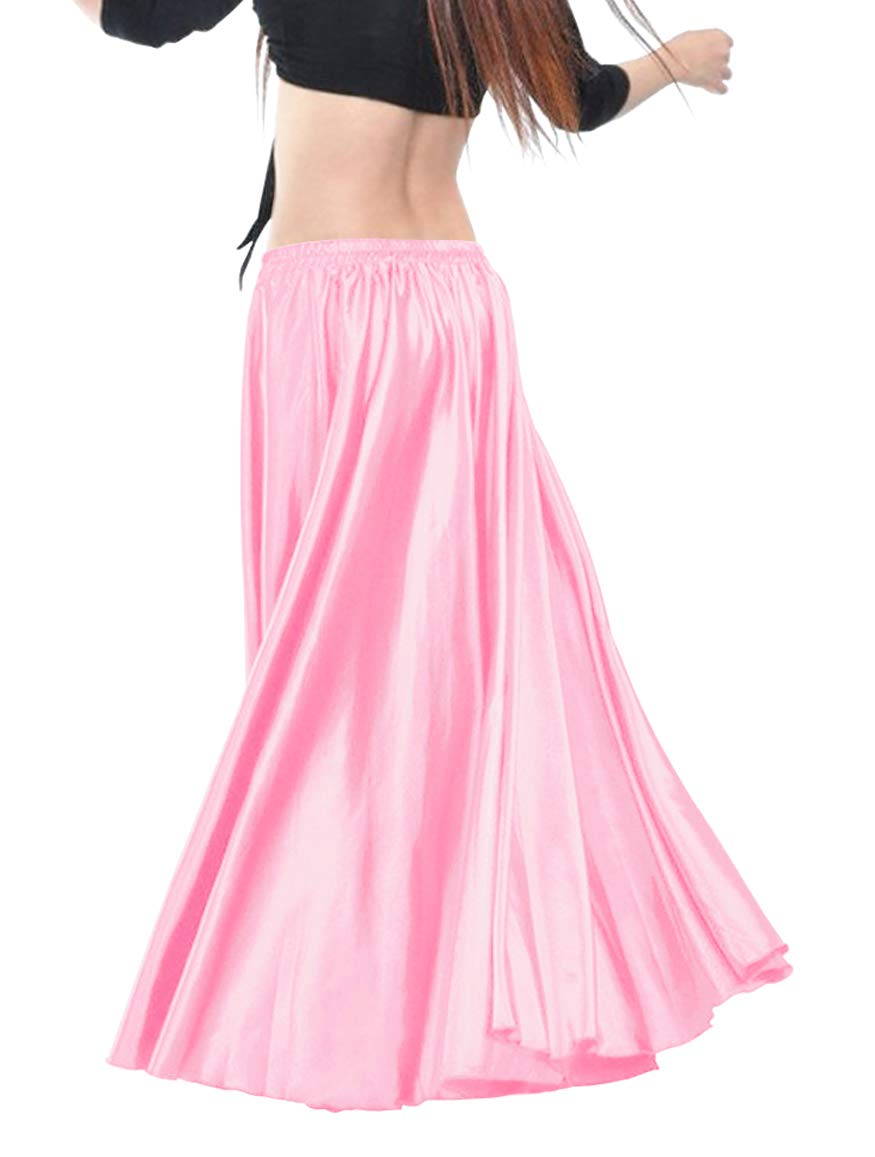 Indian Trendy Women's Satin Full Circle Swing Halloween Belly Dance Tribal Skirt