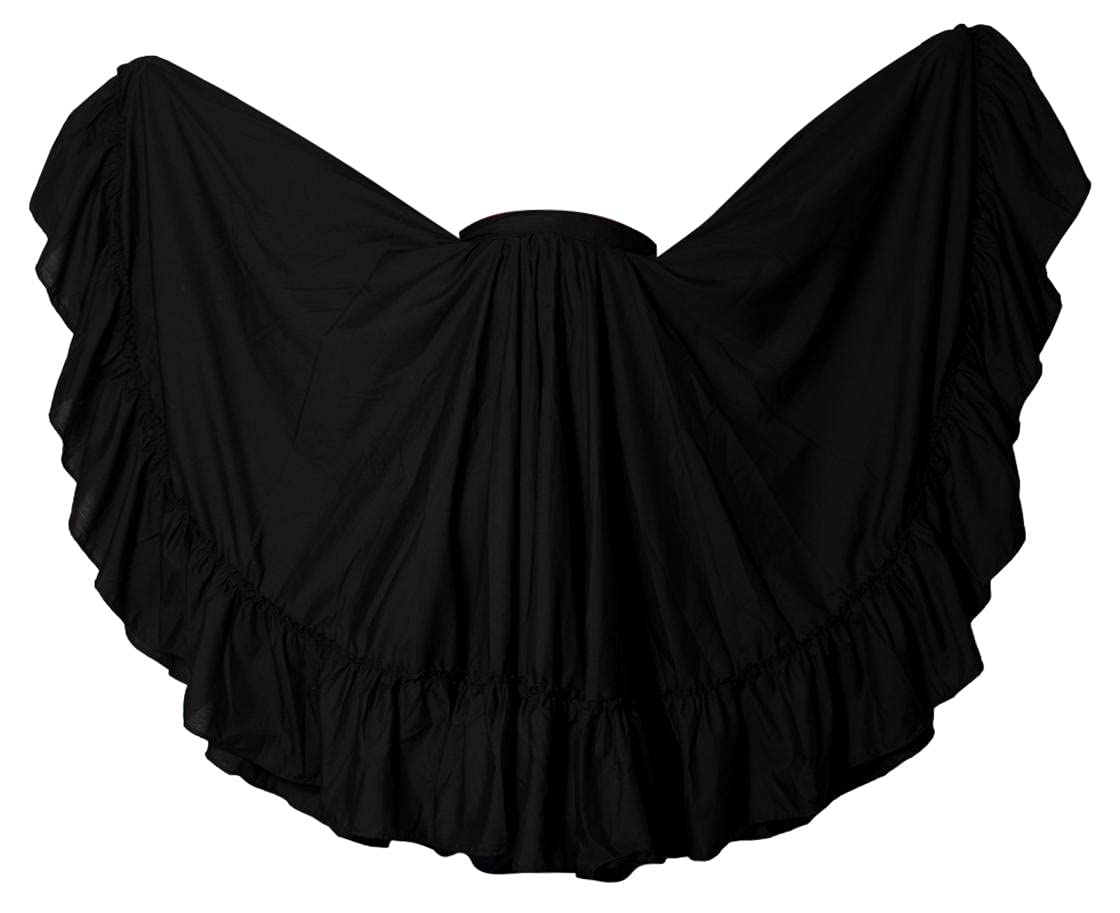 OD Professional Dance Skirt for Folkloric Mexican or Flamenco Dancing Double Circle (Doble Vuelo)
