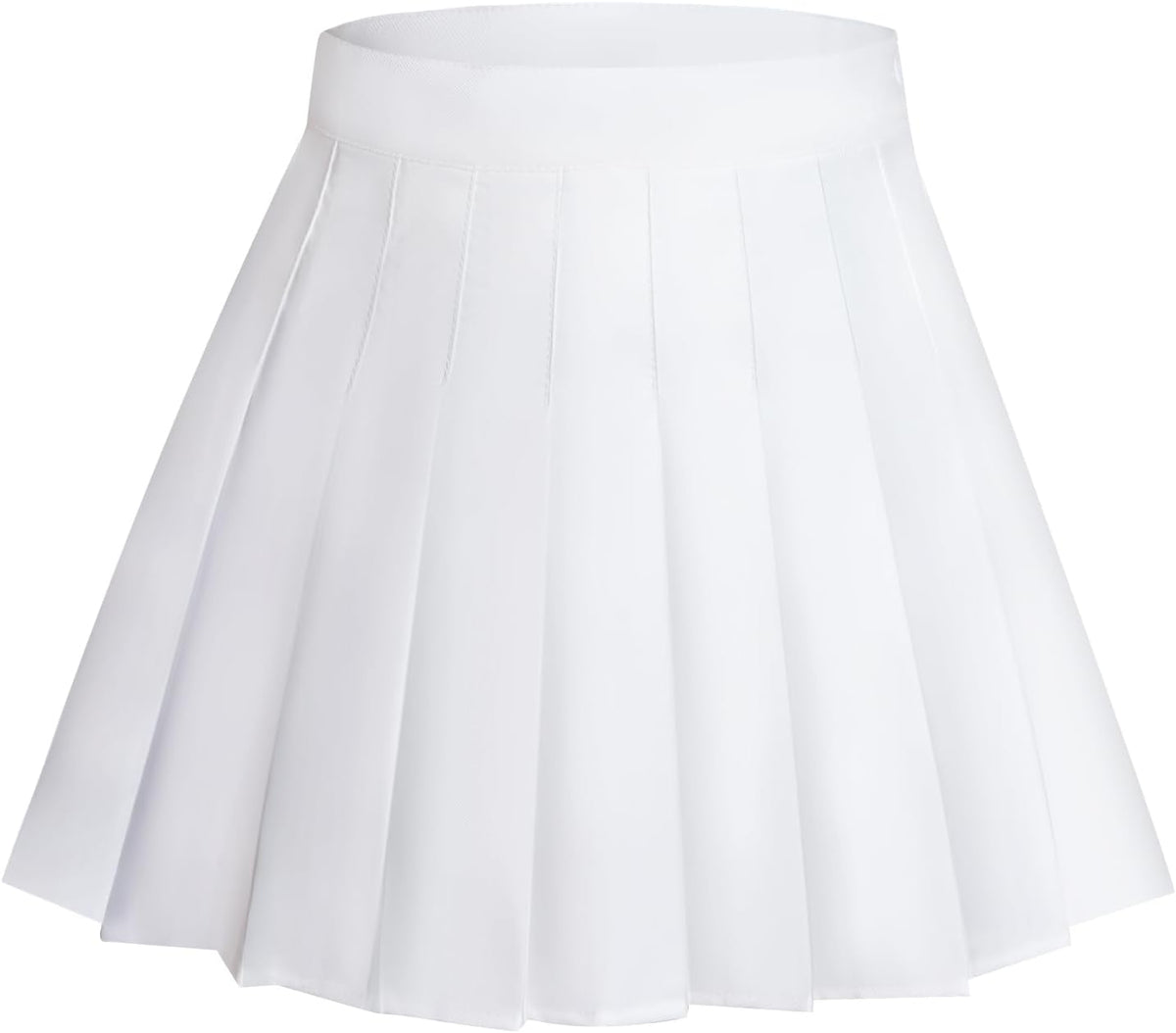 Rbenxia Womens Girl High Waisted Pleated Skirt A-Line Mini Skirt School Uniform Skater Tennis Skirts with Lining Shorts