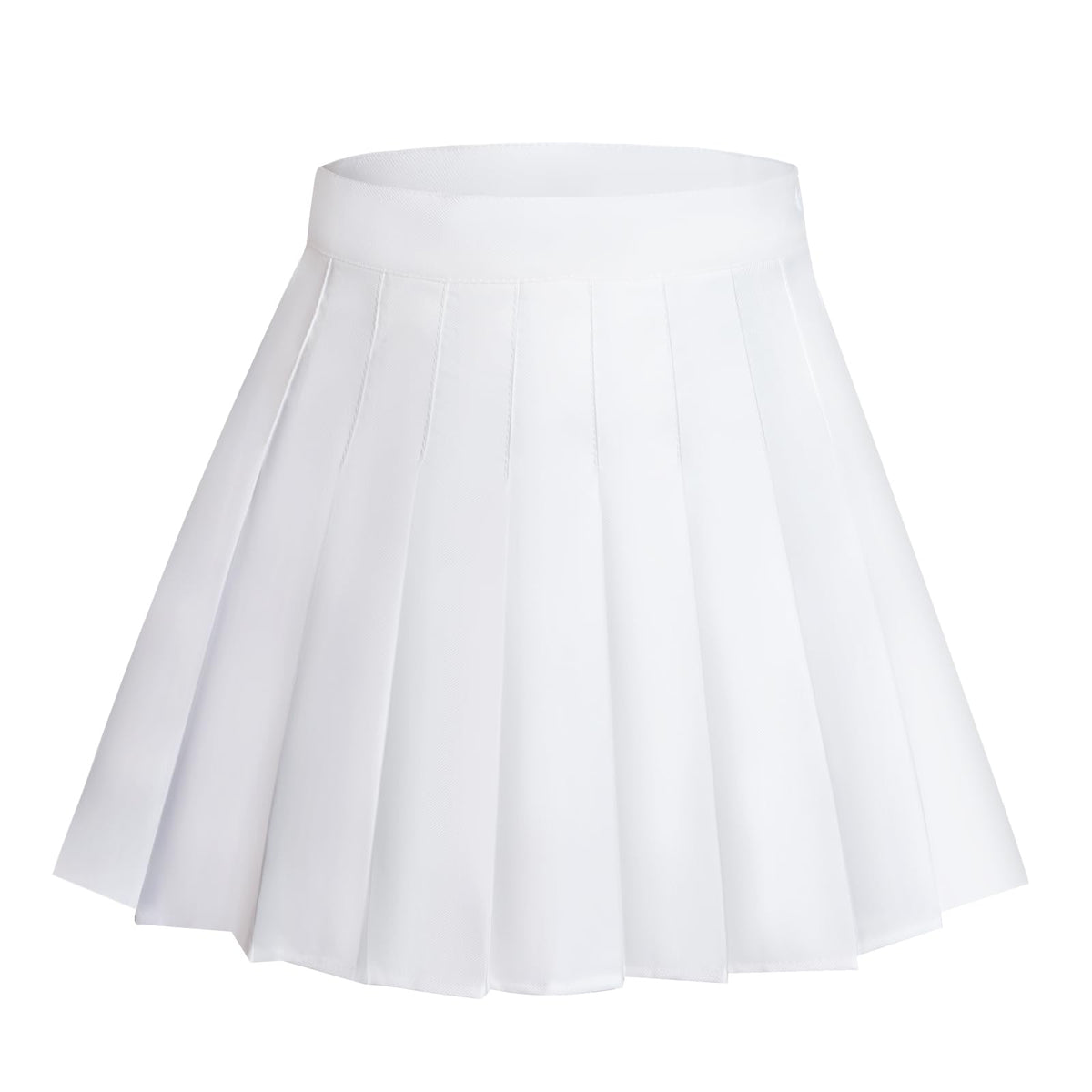 Rbenxia Womens Girl High Waisted Pleated Skirt A-Line Mini Skirt School Uniform Skater Tennis Skirts with Lining Shorts