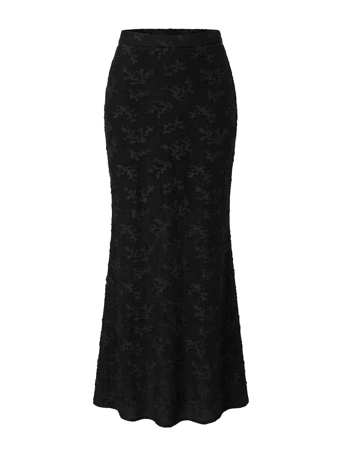 EXLURA Women Floral Maxi Mermaid Skirts Elastic Waist Flowy Long Midi Skirt